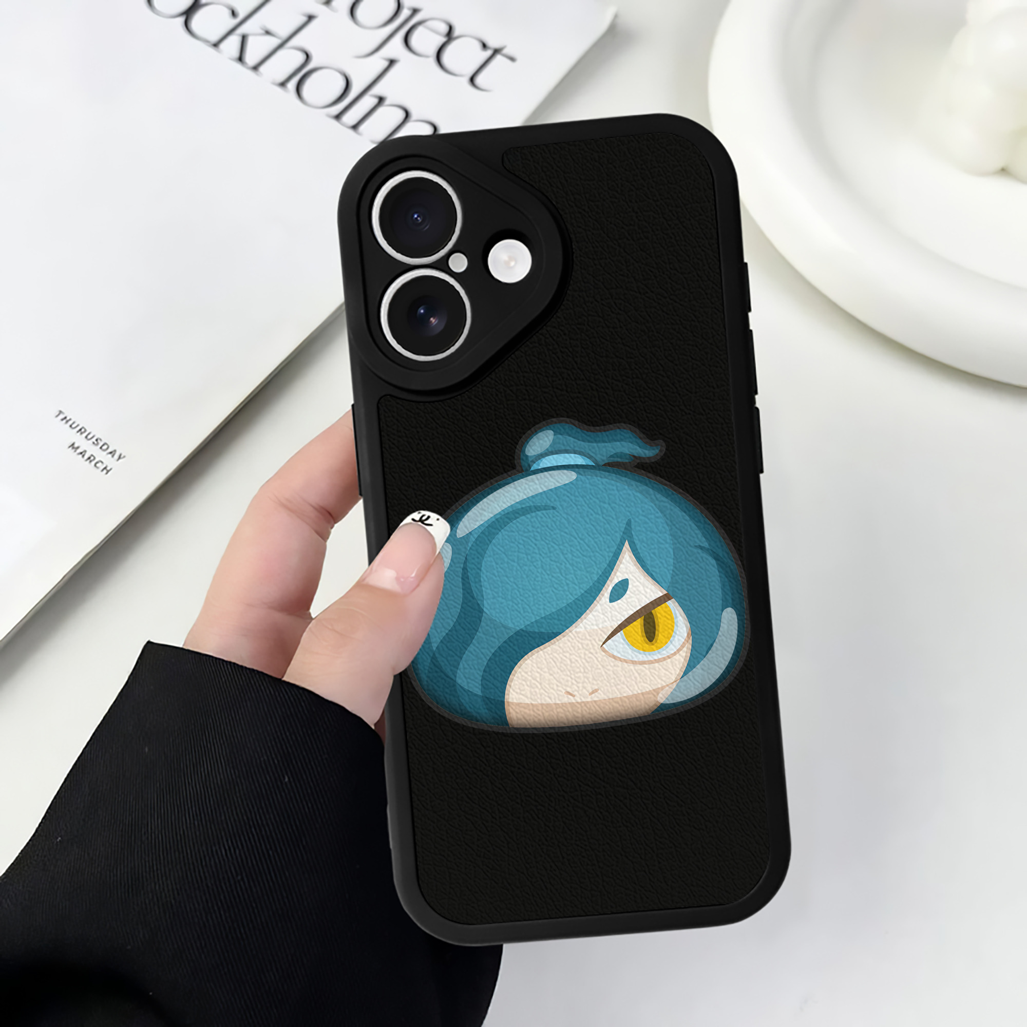 （画像用） 妖怪ウォッチ Yo-kai Watch 【iPhone 16シリーズ対応】シリコンスマホケース（レザー調） 材質：シリコン